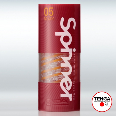Мастурбатор нереалистичный Tenga Spinner Beads персиковый