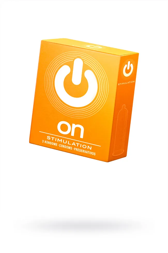 Презервативы ''ON)''№3 Stimulation - с точками 