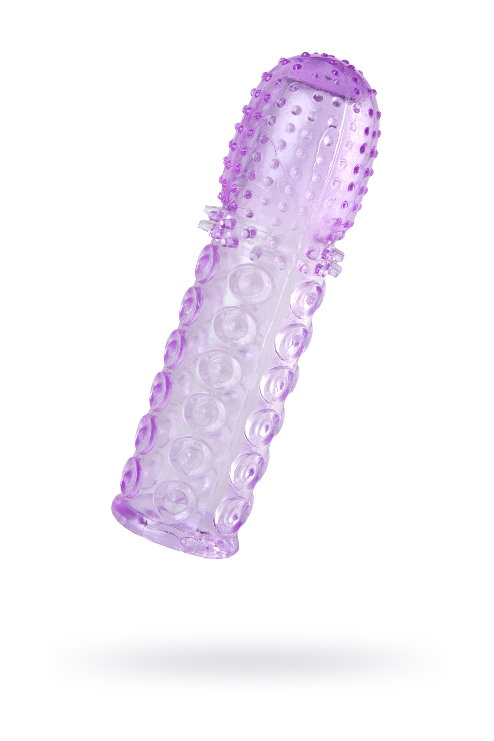 Насадка рельефная A-Toys by TOYFA, TPE, фиолетовый, 13,5 см