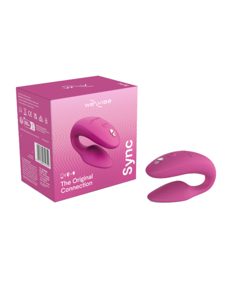 Вибратор для пар WE-VIBE Sync 2 розовый,силикон,7,5 см.