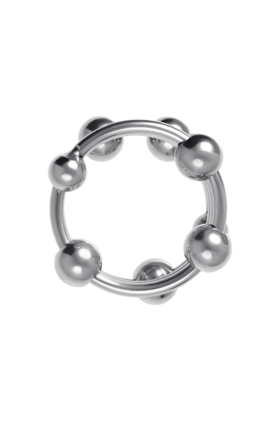 Кольцо под головку пенисаTOYFA Metall, металл, серебристое, Ø 3,2 см
