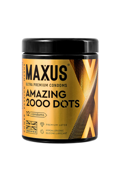 Презервативы Maxus Amazing,  латекс,текстурированные 12 шт.