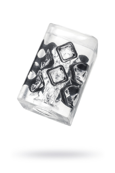 Мастурбатор нереалистичный Tenga  Crysta Block, TPE, прозрачный, 15,5 см