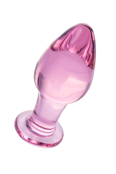 Анальная втулка Sexus Glass, стекло, фиолетовая, 10 см, Ø 4 см
