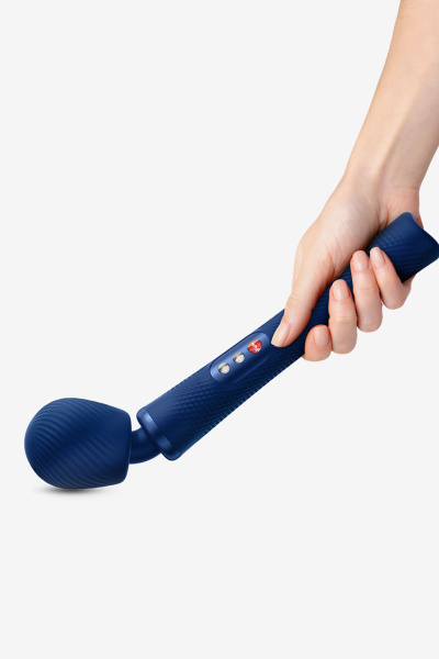 Вибромассажер Fun Factory VIM VIBRATING WAND, силикон, синий
