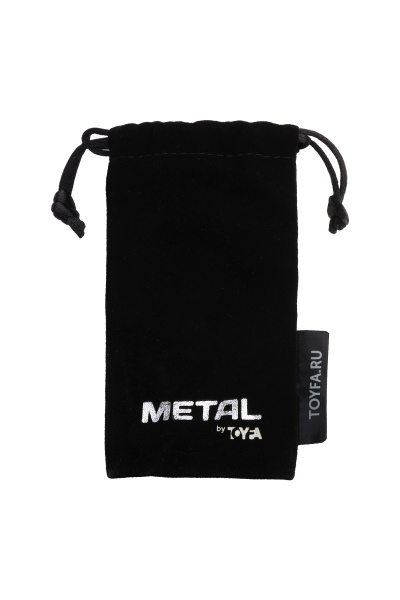 Анальная втулка TOYFA Metall, металл, серебро, с кристаллом цвета турмалин, 8,1 см, Ø 3,4 см,140гр