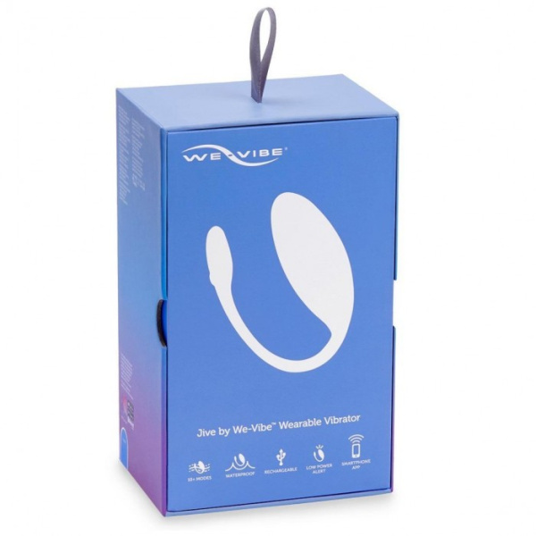 Виброяйцо WE-VIBE Jive голубой,силикон,9 см.