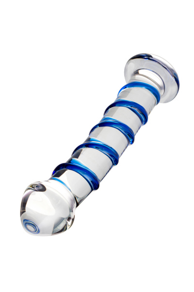 Фаллоимитатор Sexus Glass,стекло, прозрачный, 17 см