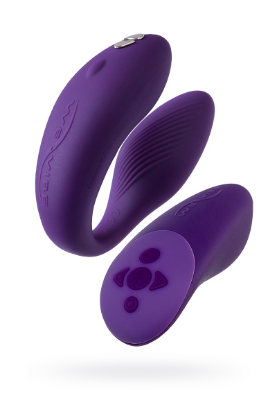 Вибратор для пар WE-VIBE Chorus фиолетовый,силикон,7,8 см.