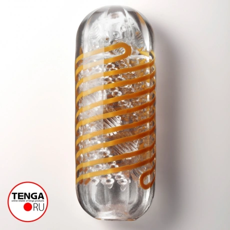 Мастурбатор нереалистичный Tenga Spinner Beads персиковый